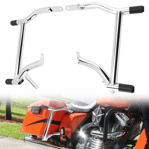 Chrome saddlebag guard - saddlebag, rails